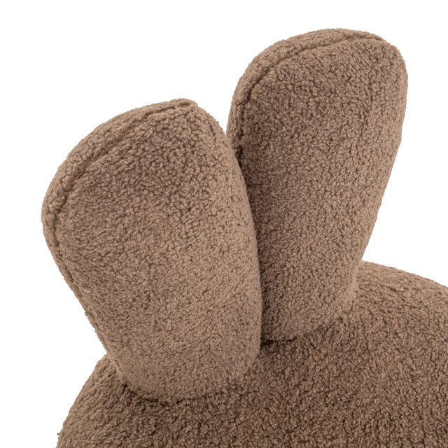 Lounge stoel Bunny taupe swivel kids