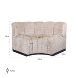 Recht hoek eetkamerbank Hillpark lovely beige (Be Lovely 170 Beige) van Richmond Interiors – Luxe comfort op maat van PureWonen. Vraag naar de beste prijs.