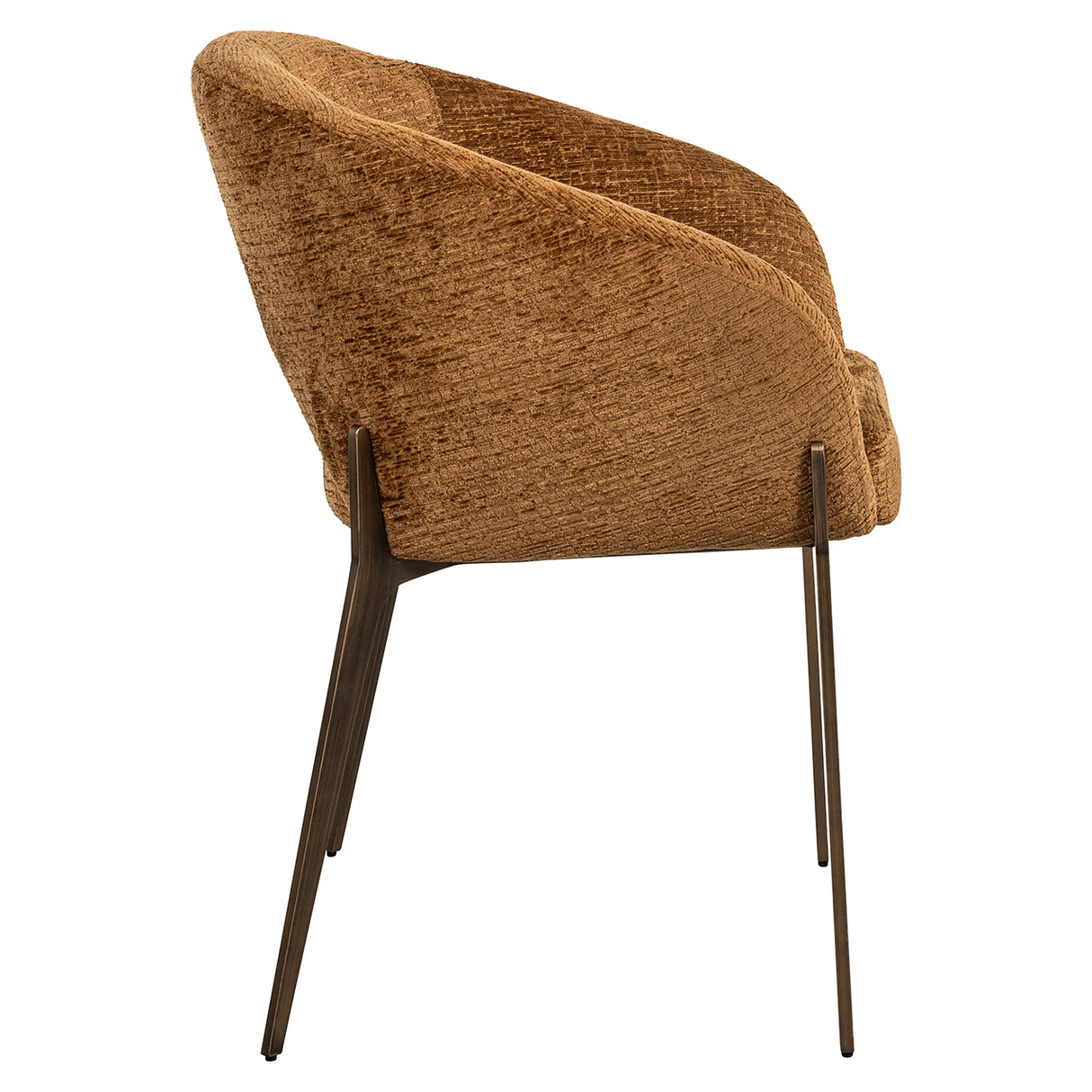 Eetkamerstoel Kenzi cognac fusion (Fusion cognac 28) van Richmond Interiors – Luxe comfort op maat van PureWonen. Vraag naar de beste prijs.