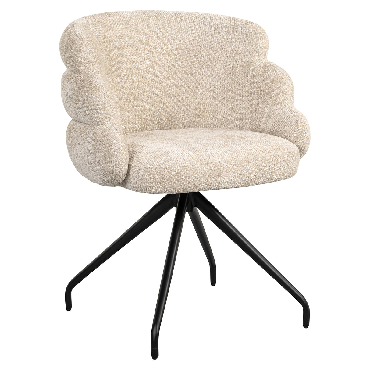 Draaistoel Kayla cream unicorn (Unicorn 11 cream) van Richmond Interiors – Luxe comfort op maat van PureWonen. Vraag naar de beste prijs.