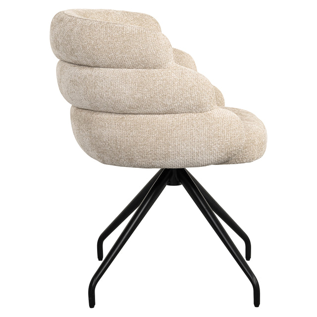Draaistoel Kayla cream unicorn (Unicorn 11 cream) van Richmond Interiors – Luxe comfort op maat van PureWonen. Vraag naar de beste prijs.