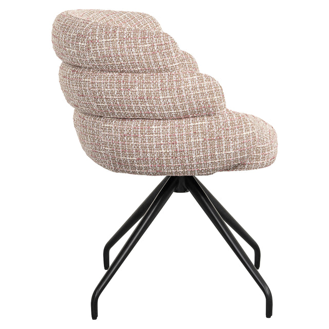 Draaistoel Kayla trendy rose (Be trendy 1673 rose) van Richmond Interiors – Luxe comfort op maat van PureWonen. Vraag naar de beste prijs.