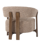 Lounge stoel Dalara brown tweed