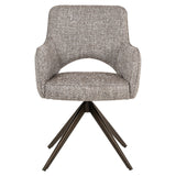 Eetkamerstoel Ginerva earth tweed swivel