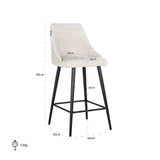 Counter stoel Brooke cream unicorn (set van 2) (Unicorn 11 cream) van Richmond Interiors – Luxe comfort op maat van PureWonen. Vraag naar de beste prijs.