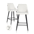 Counter stoel Brooke white unicorn (set van 2) (Unicorn 02 white) van Richmond Interiors – Luxe comfort op maat van PureWonen. Vraag naar de beste prijs.