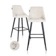 Bar stoel Brooke cream unicorn (set van 2) (Unicorn 11 cream) van Richmond Interiors – Luxe comfort op maat van PureWonen. Vraag naar de beste prijs.