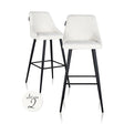 Bar stoel Brooke white unicorn (set van 2) (Unicorn 02 white) van Richmond Interiors – Luxe comfort op maat van PureWonen. Vraag naar de beste prijs.