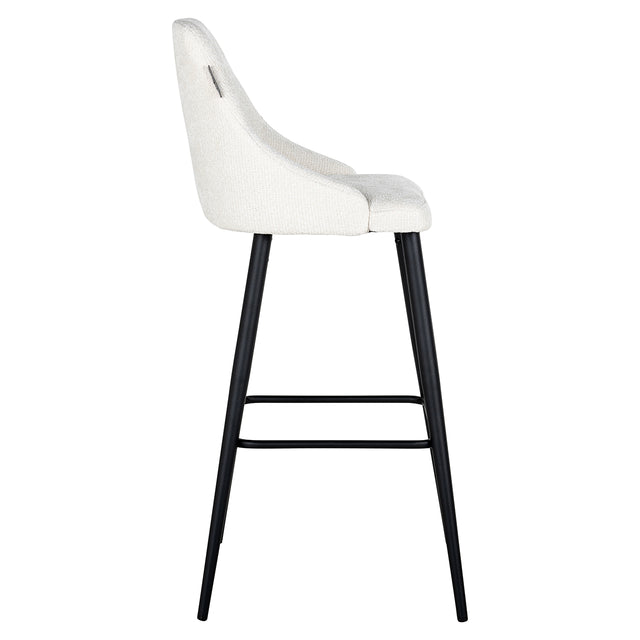 Bar stoel Brooke white unicorn (set van 2) (Unicorn 02 white) van Richmond Interiors – Luxe comfort op maat van PureWonen. Vraag naar de beste prijs.