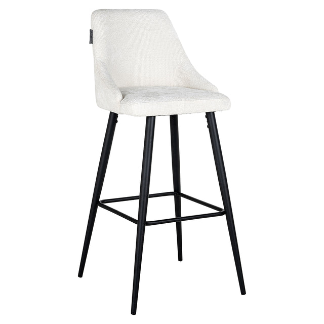 Bar stoel Brooke white unicorn (set van 2) (Unicorn 02 white) van Richmond Interiors – Luxe comfort op maat van PureWonen. Vraag naar de beste prijs.