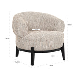 Lounge stoel Montana customized fire retardant