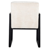 Eetkamerstoel Beck white chenille