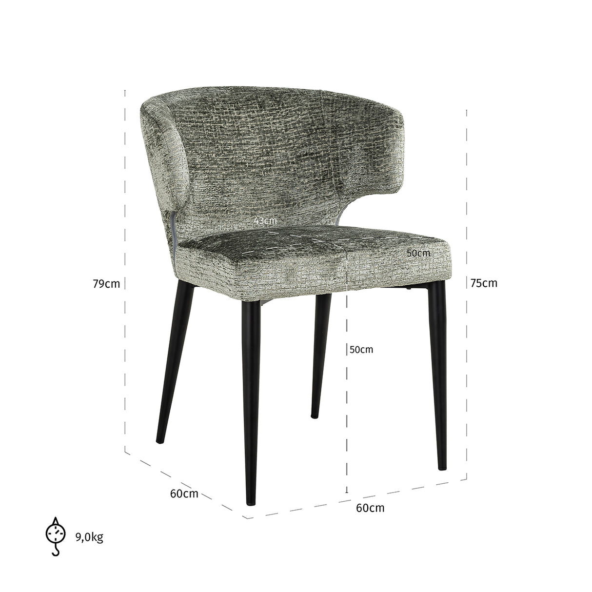 Stoel Taylor thyme fusion (Fusion thyme 206) van Richmond Interiors – Luxe comfort op maat van PureWonen. Vraag naar de beste prijs.