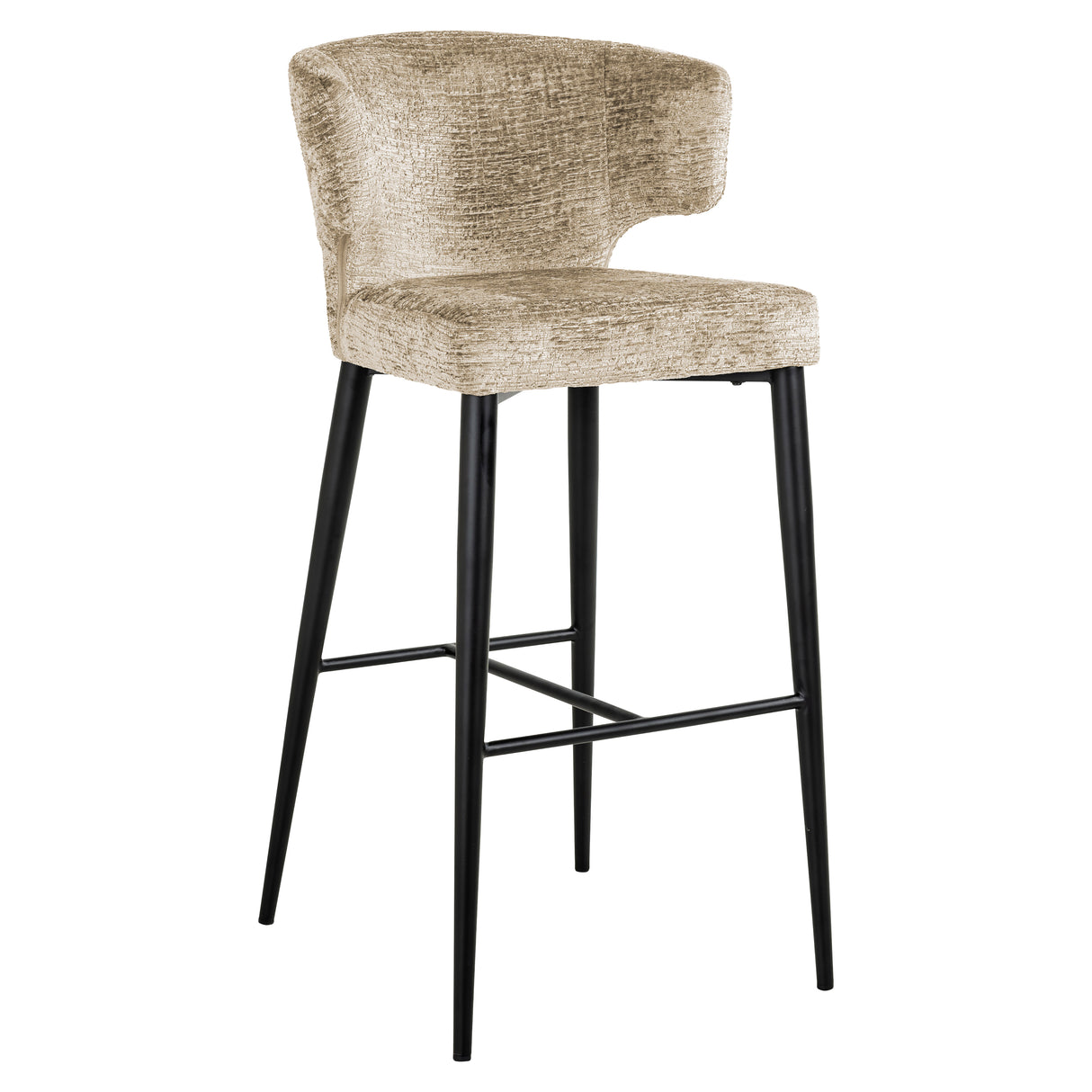 Barstoel Taylor desert fusion fire retardant (FR-Fusion 109 desert) van Richmond Interiors – Luxe comfort op maat van PureWonen. Vraag naar de beste prijs.