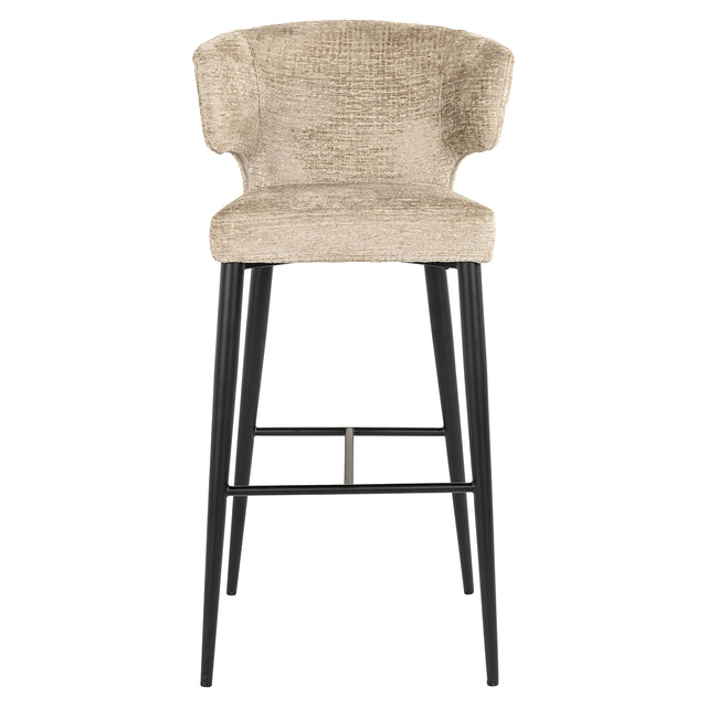 Barstoel Taylor desert fusion fire retardant (FR-Fusion 109 desert) van Richmond Interiors – Luxe comfort op maat van PureWonen. Vraag naar de beste prijs.