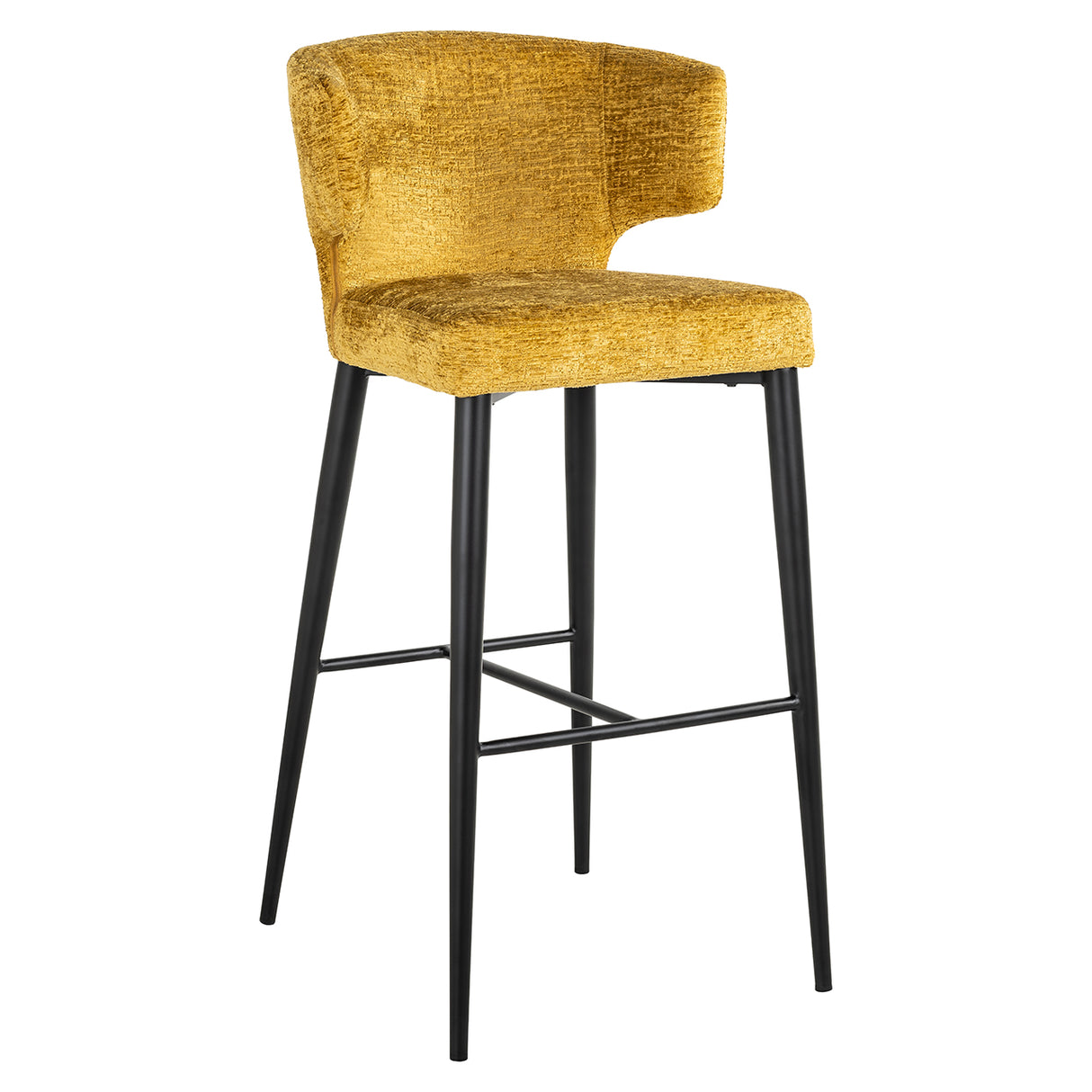 Barstoel Taylor mustard fusion (Fusion mustard 06) van Richmond Interiors – Luxe comfort op maat van PureWonen. Vraag naar de beste prijs.