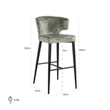 Barstoel Taylor thyme fusion (Fusion thyme 206) van Richmond Interiors – Luxe comfort op maat van PureWonen. Vraag naar de beste prijs.