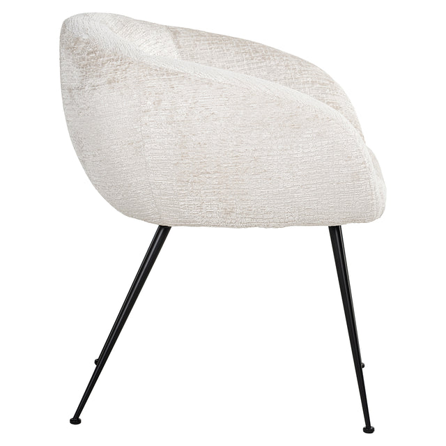 Stoel Ruby cream fusion (Fusion cream 02) van Richmond Interiors – Luxe comfort op maat van PureWonen. Vraag naar de beste prijs.