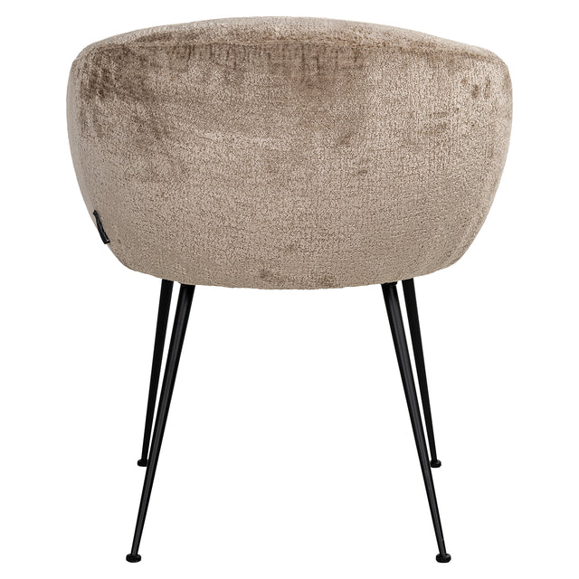Stoel Ruby taupe chenille (Bergen 104 taupe chenille) van Richmond Interiors – Luxe comfort op maat van PureWonen. Vraag naar de beste prijs.
