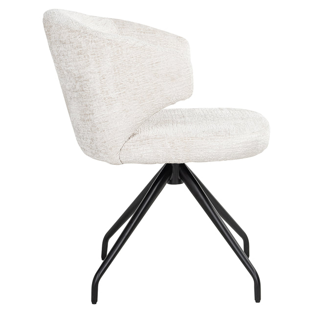 Draaistoel Milly cream fusion (Fusion cream 02) van Richmond Interiors – Luxe comfort op maat van PureWonen. Vraag naar de beste prijs.
