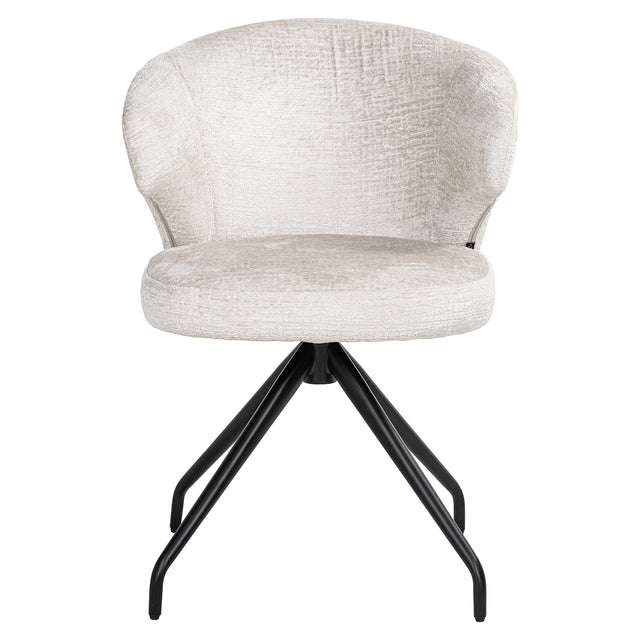 Draaistoel Milly cream fusion (Fusion cream 02) van Richmond Interiors – Luxe comfort op maat van PureWonen. Vraag naar de beste prijs.