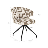 Draaistoel Milly moss graffic (Moss graffic) van Richmond Interiors – Luxe comfort op maat van PureWonen. Vraag naar de beste prijs.