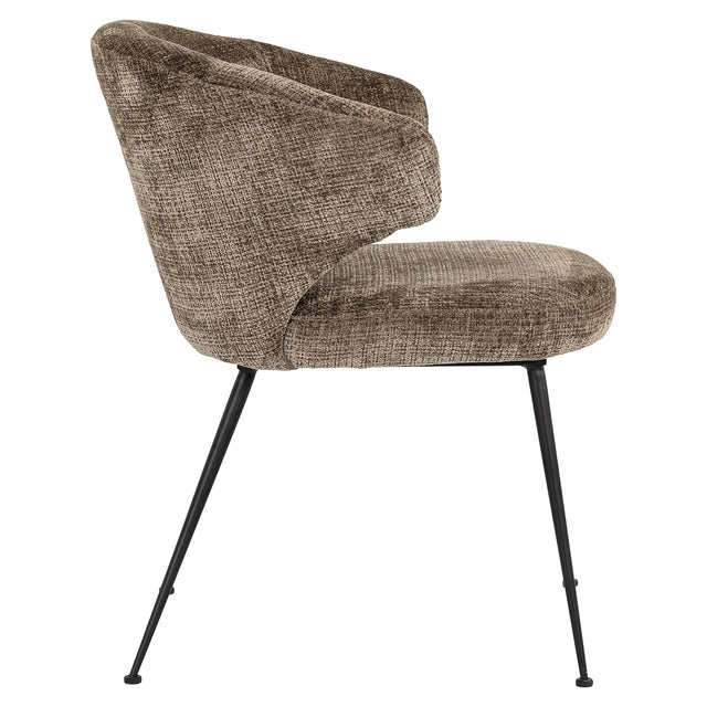 Stoel Xandra stone chenille fire retardant (Niagara 104 Stone Chenille) van Richmond Interiors – Luxe comfort op maat van PureWonen. Vraag naar de beste prijs.