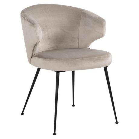 Stoel Xandra khaki velvet (Quartz Khaki 903) van Richmond Interiors – Luxe comfort op maat van PureWonen. Vraag naar de beste prijs.