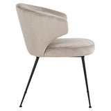 Stoel Xandra khaki velvet (Quartz Khaki 903) van Richmond Interiors – Luxe comfort op maat van PureWonen. Vraag naar de beste prijs.