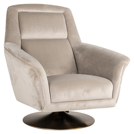 Draaifauteuil Nora khaki velvet (Quartz Khaki 903) van Richmond Interiors – Luxe comfort op maat van PureWonen. Vraag naar de beste prijs.