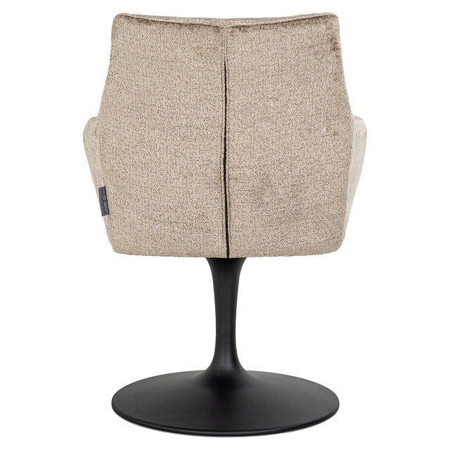 Draaistoel Marlon taupe chenille (Bergen 104 taupe chenille) van Richmond Interiors – Luxe comfort op maat van PureWonen. Vraag naar de beste prijs.