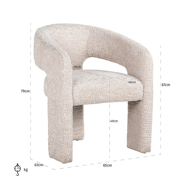 Stoel Belle lovely cream fire retardant (Be Lovely 11 Cream) van Richmond Interiors – Luxe comfort op maat van PureWonen. Vraag naar de beste prijs.