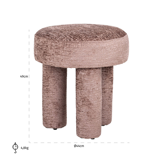 Poef Pommery pale fusion (Fusion pale 200) van Richmond Interiors – Luxe comfort op maat van PureWonen. Vraag naar de beste prijs.