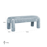 Bank Holly light blue chenille (Bergen 602 Light blue Chenille) van Richmond Interiors – Luxe comfort op maat van PureWonen. Vraag naar de beste prijs.