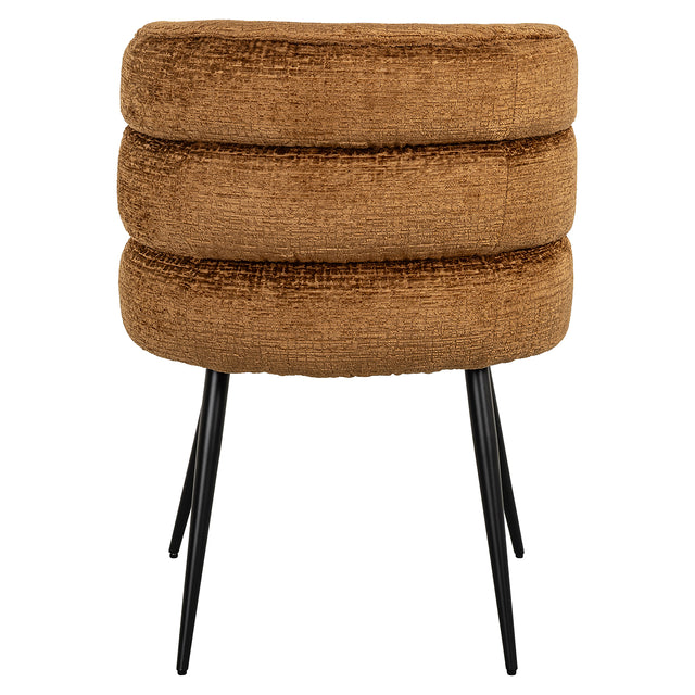 Stoel Stella cognac fusion (Fusion cognac 28) van Richmond Interiors – Luxe comfort op maat van PureWonen. Vraag naar de beste prijs.