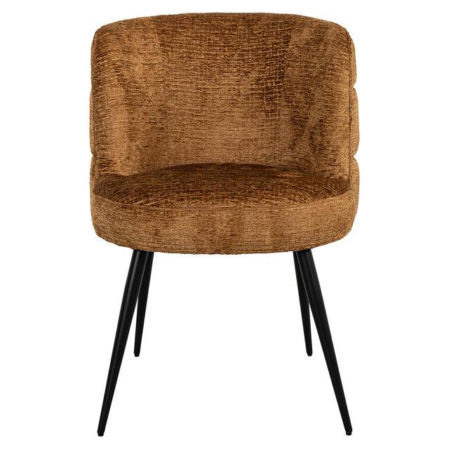 Stoel Stella cognac fusion (Fusion cognac 28) van Richmond Interiors – Luxe comfort op maat van PureWonen. Vraag naar de beste prijs.