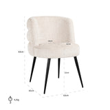 Stoel Stella beige chenille fire retardant (Niagara 902 beige Chenille) van Richmond Interiors – Luxe comfort op maat van PureWonen. Vraag naar de beste prijs.