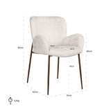 Stoel Amber cream fusion fire retardant (FR-Fusion 02 Cream) van Richmond Interiors – Luxe comfort op maat van PureWonen. Vraag naar de beste prijs.