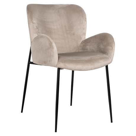 Stoel Amber khaki velvet fire retardant (FR-Quartz 903 Khaki) van Richmond Interiors – Luxe comfort op maat van PureWonen. Vraag naar de beste prijs.
