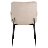 Stoel Amber khaki velvet fire retardant (FR-Quartz 903 Khaki) van Richmond Interiors – Luxe comfort op maat van PureWonen. Vraag naar de beste prijs.