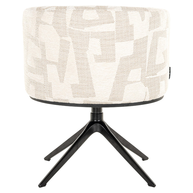 Draaifauteuil Cheyenne beige graffic (Beige graffic) van Richmond Interiors – Luxe comfort op maat van PureWonen. Vraag naar de beste prijs.