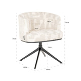 Draaifauteuil Cheyenne beige graffic (Beige graffic) van Richmond Interiors – Luxe comfort op maat van PureWonen. Vraag naar de beste prijs.