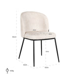 Stoel Elvi beige chenille fire retardant (Niagara 902 beige Chenille) van Richmond Interiors – Luxe comfort op maat van PureWonen. Vraag naar de beste prijs.