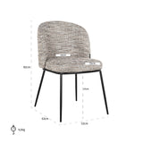 Stoel Elvi trendy nature fire retardant (Be Trendy 01 Nature) van Richmond Interiors – Luxe comfort op maat van PureWonen. Vraag naar de beste prijs.