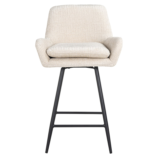 Counterstoel  Linsey beige chenille (Niagara 902 beige Chenille) van Richmond Interiors – Luxe comfort op maat van PureWonen. Vraag naar de beste prijs.