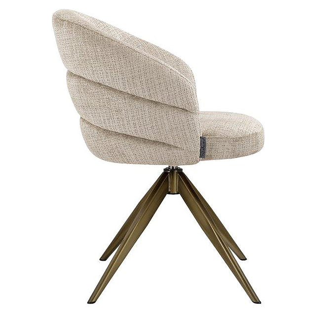 Draaistoel Zendaya beige chenille (Niagara 902 beige Chenille) van Richmond Interiors – Luxe comfort op maat van PureWonen. Vraag naar de beste prijs.