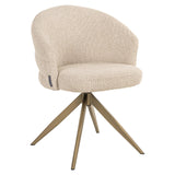 Eetkamerstoel Zendaya biscotti swivel fire retardant