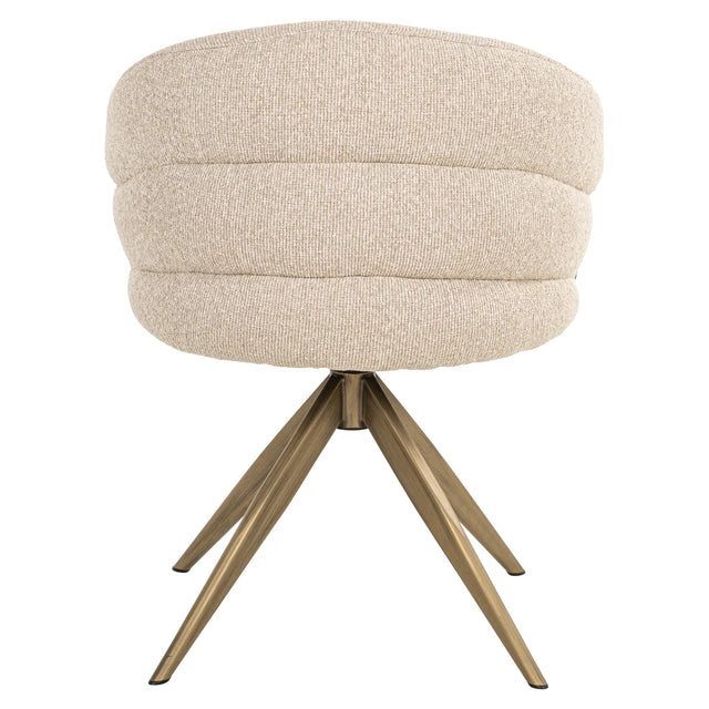 Eetkamerstoel Zendaya biscotti swivel fire retardant