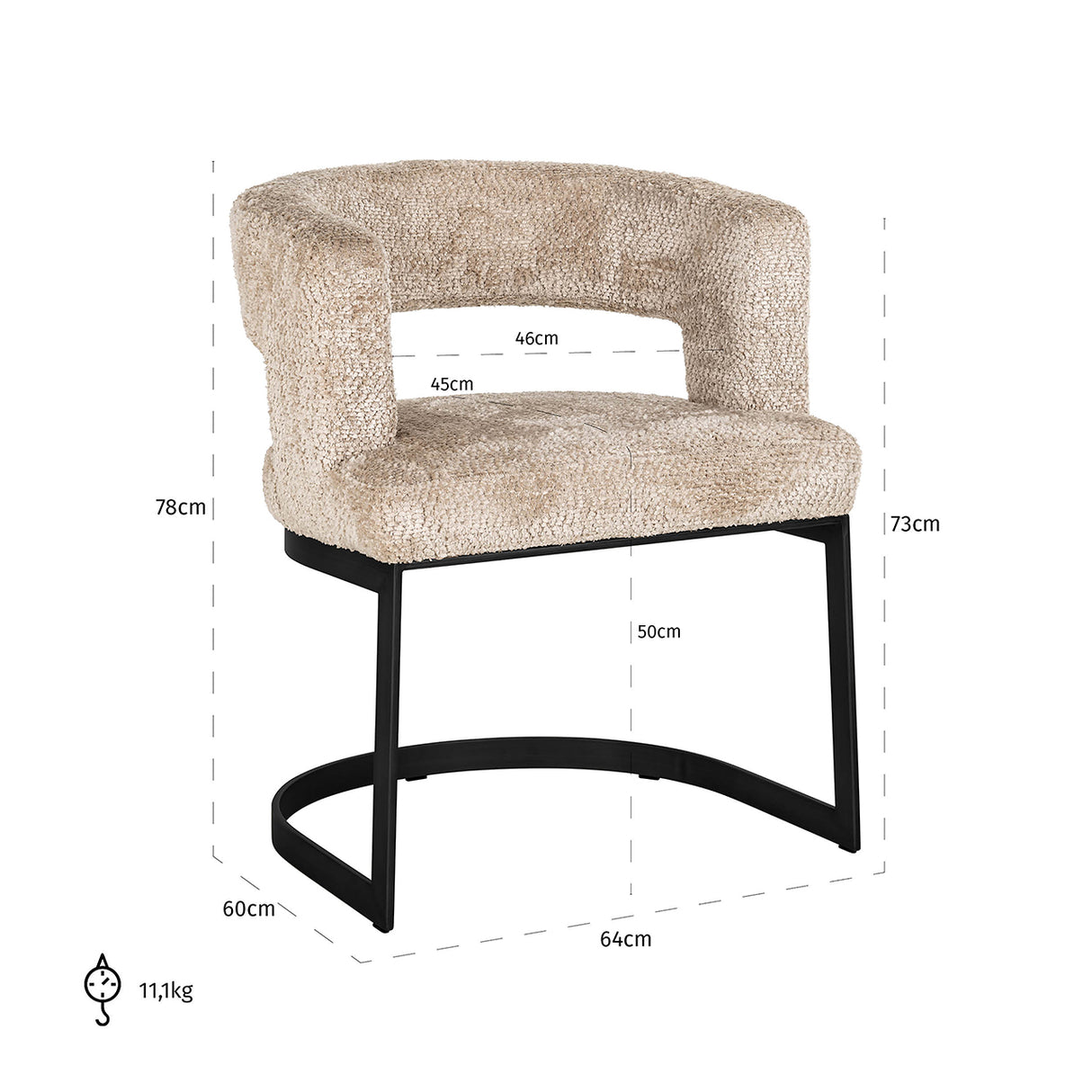 Stoel Ellis lovely beige (Be Lovely 170 Beige) van Richmond Interiors – Luxe comfort op maat van PureWonen. Vraag naar de beste prijs.