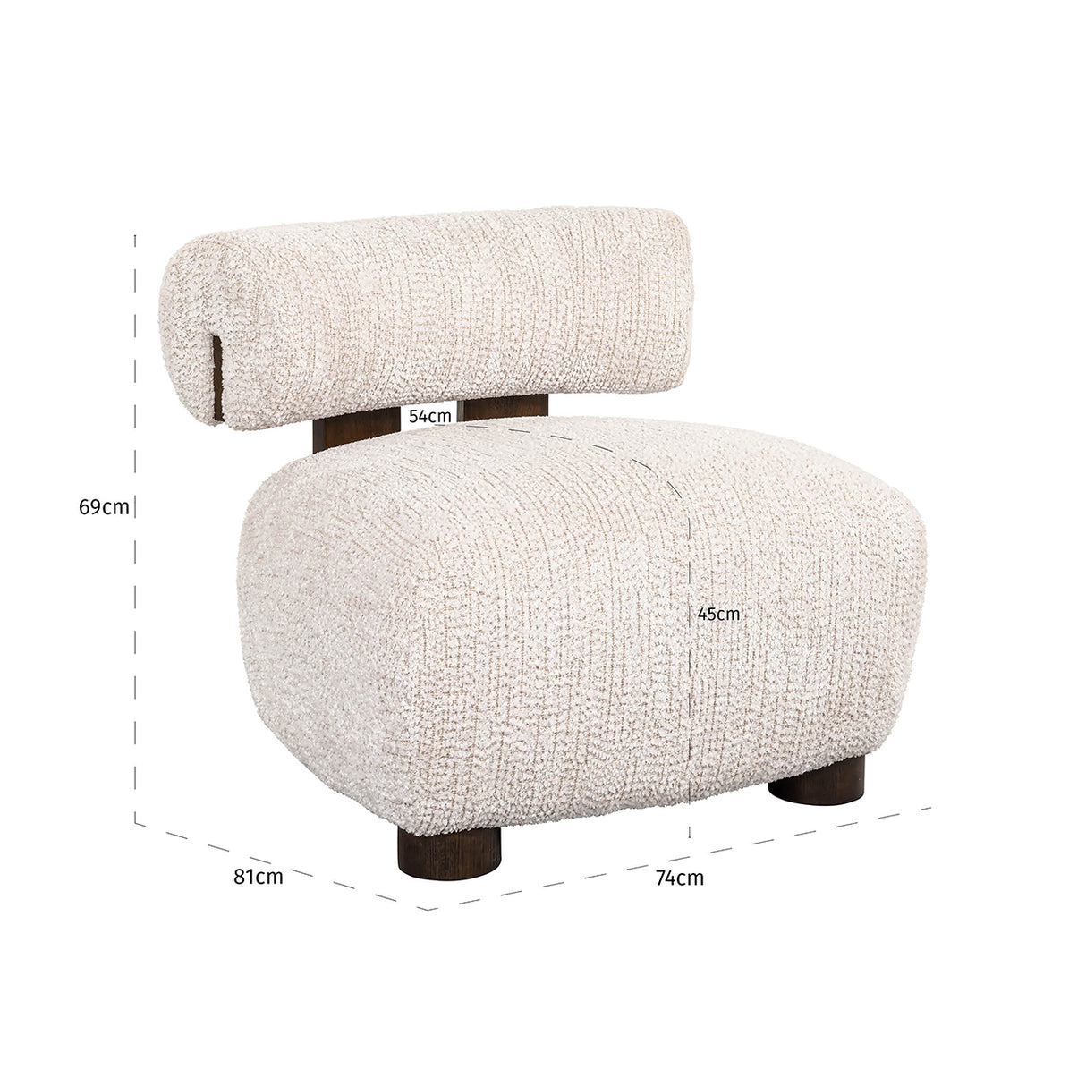 Fauteuil Arabella lovely cream (Be Lovely 11 Cream) van Richmond Interiors – Luxe comfort op maat van PureWonen. Vraag naar de beste prijs.